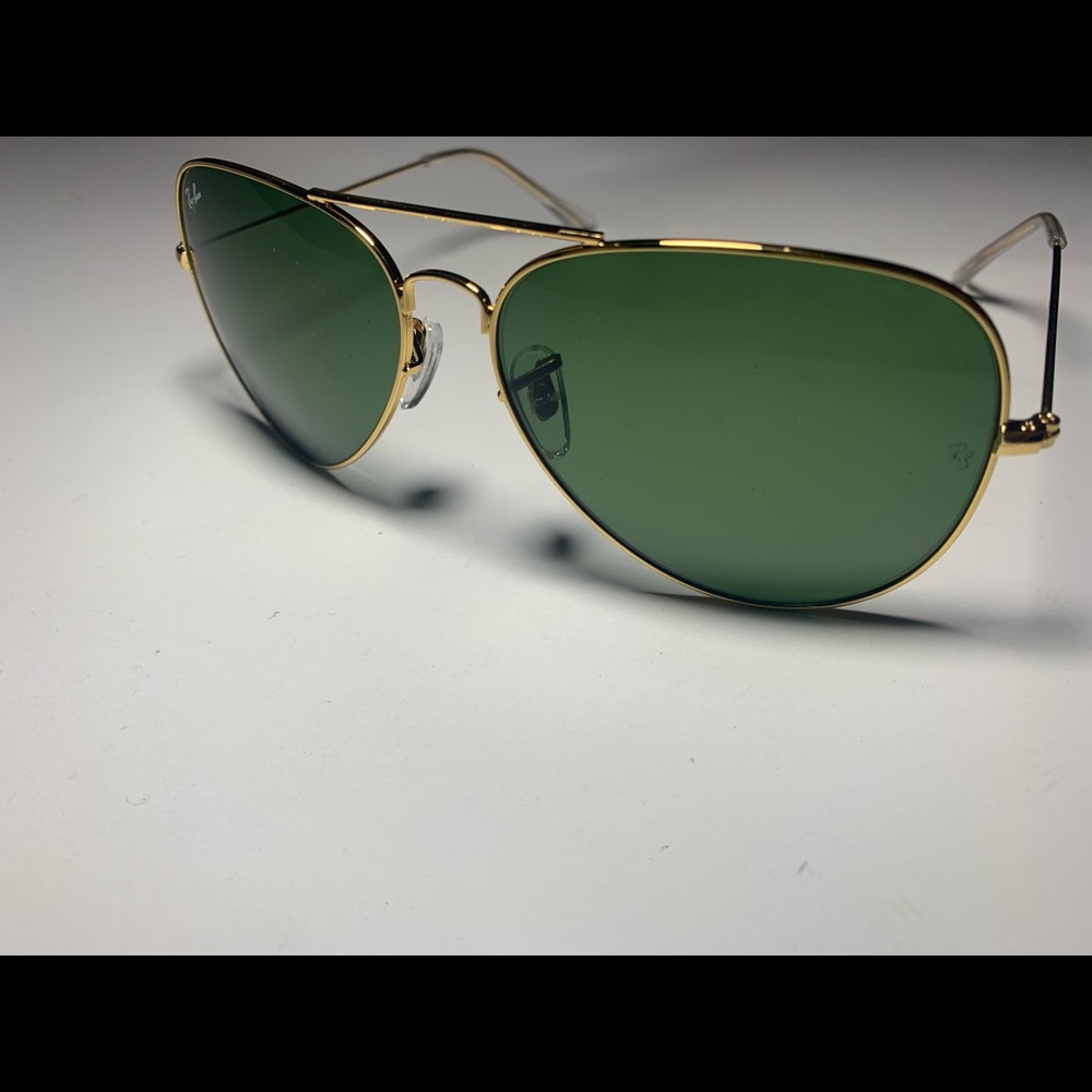 Rayban Aviators GOLD FRAME GREEN LENS
